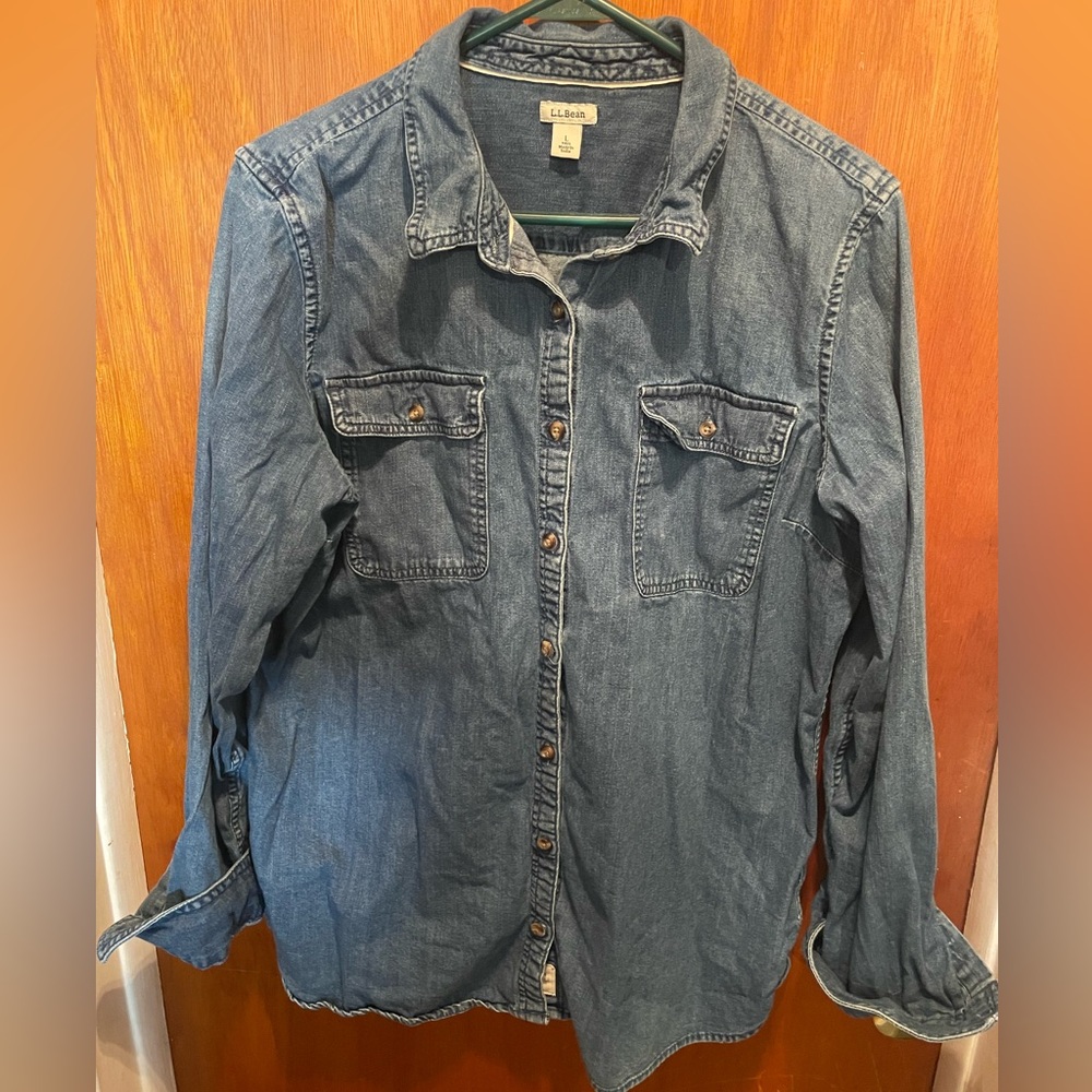Ll bean denim shirt